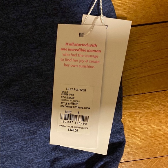 NWT- Lilly Pulitzer- Navy Blue Maisie Women's Jumpsuit - Picture 2 of 4